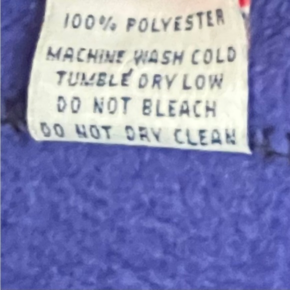 Vintage Fleece Vest San Diego 2000 Andy's Full Zip Blue Small - Picture 9 of 12